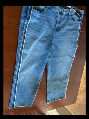 BNWT Women’s Plus Size 22W High Rise Blue Jeans By  Code Bleu